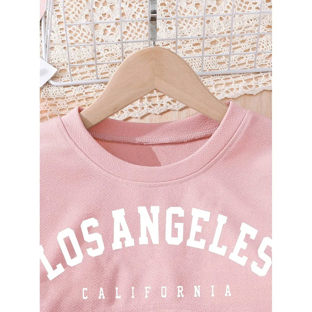 Hilinker Girls 3 Piece Outfits Cute Long Sleeve Crop Top Cami 9-10 Year 9-10yrs